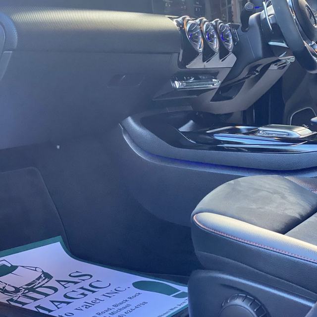 Cleaned Mercedes interior